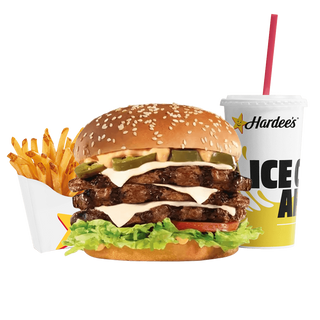 Трипл (тройной) Халапеньо Бургер Комбо