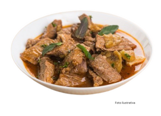 ternera con bambú y setas chinas