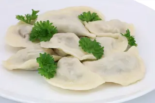 Pierogi z kapustą i grzybami na/c