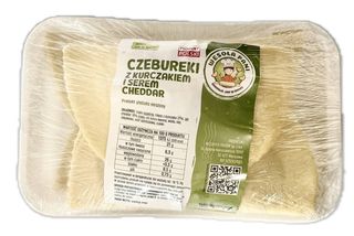 Czebureki z kurczakiem i serem cheddar