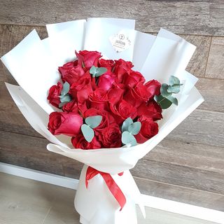 Buchet 21 trandafiri rosii