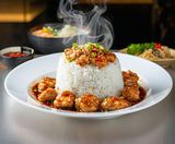 Riz blanc dynamite poulet