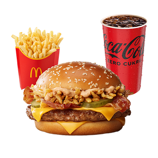McZestaw Maple BBQ & Bacon Quarter Pounder