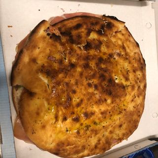 Pane arabo con prosciutto cotto