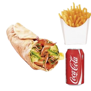 menú durum de nugget con pollo