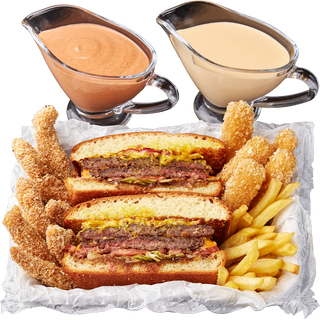 Комбо закусок + Дабл Чізбургер (850 г)