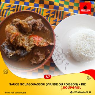 Sauce Gouagouassou + Accompagnement
