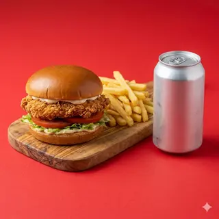 Chicken burger menù