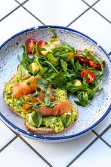 ორაგულის ბრუსკეტა