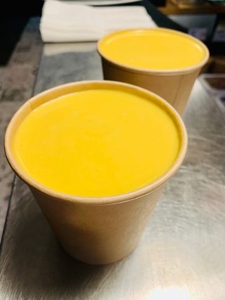 Crema de calabaza amarilla