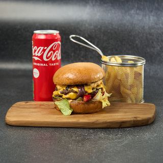Jalapeno burger combo