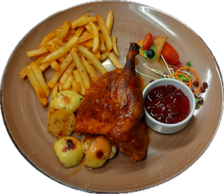 Kaczka z jabłkami  1/4