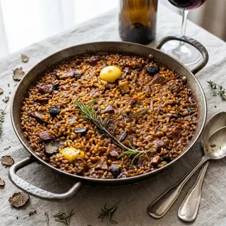 Arroz Con Verduras Setas Y Alcachofas