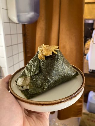 Onigiri De Tofu Y Enoki