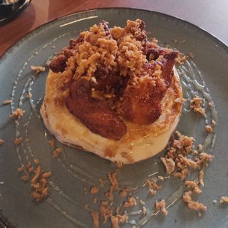 Tortitas de pollo crunchy con miel del bierzo