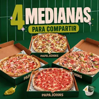 Combo 4 Pizzas Medianas 