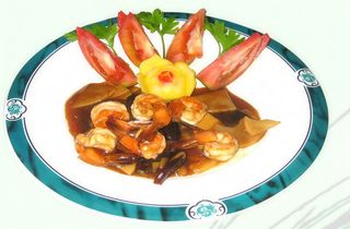 71. Gambas Con Bambú Y Setas
