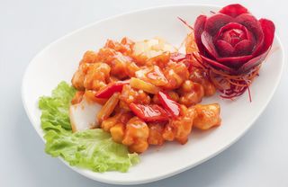 93. Pollo in salsa agrodolce