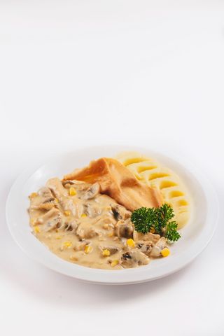 Фрикасе с картофельным пюре (290 гр.)