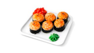 Запеченный ролл краб-крем и тамаго