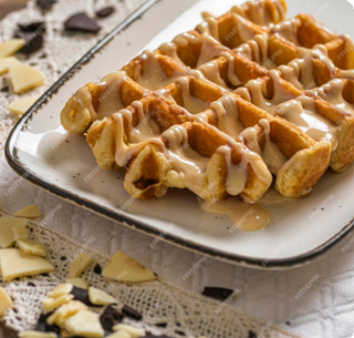 Gofre Nutella Y Chocolate Blanco