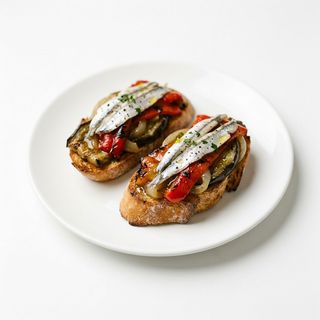 Escalivada Con Anchoas O Atún