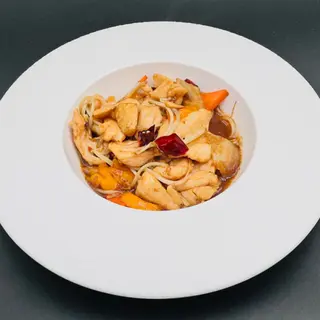 82. Pollo saltato con verdure