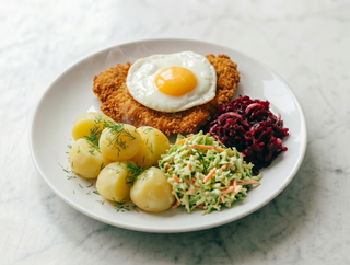 Filet z kurczaka z jajkiem sadzonym