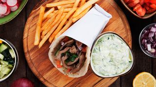 Plato Kebab Con Patatas