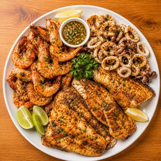 Large Seafood Platter (Prawns, Calamari, Fish)