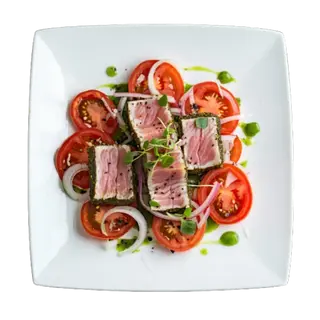 Ensalada De Tomate, Ventresca Y Cebolla