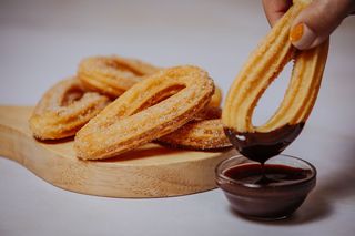 Mini Churros + copinhos com nutella
