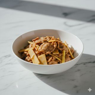 75-Maiale con germogli di bambù 