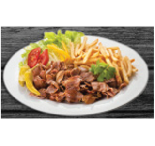 Kebab na talerzu super mega