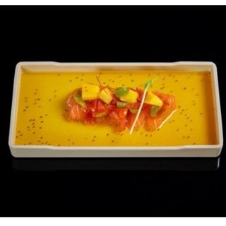 Carpaccio salmon mango 
