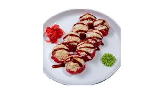 Запеченные роллы с креветкой