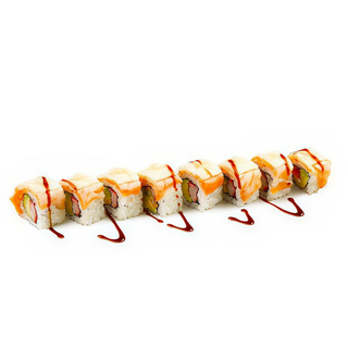 156 Uramaki Roll De Salmón Flameado (8 Uds.)
