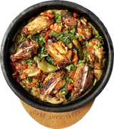 Пилешки крилца на керемида във фурна