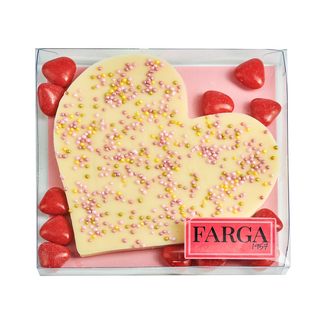 Corazón Plano Choco Blanco