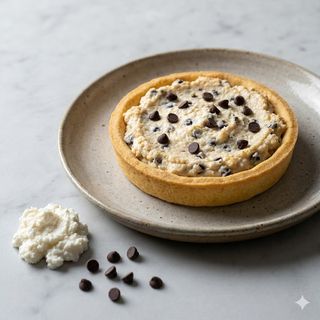 Tartelletta con ricotta di pecora e gocce di cioccolato