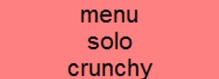 menu solo crunchy