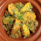 Tagine Berbère De Brebis, Navets Blancs Et Jaunes, Pommes Douces