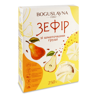 Зефір «Богуславна» зі шматочками груші (230г)