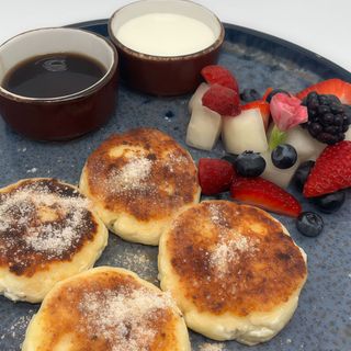 Sirniki GF (pancakes de queso quark)