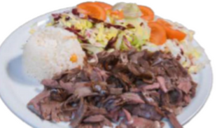 Piatto kebap con riso