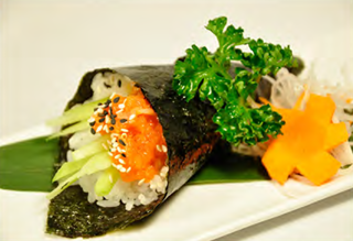 Temaki spicy salmone