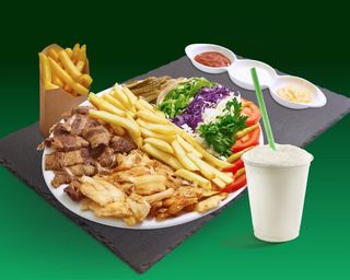 Meniu farfurie mica amestec