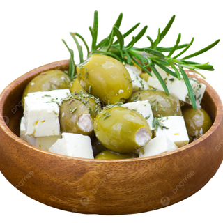 Azeitonas ao Alho com Queijo Feta