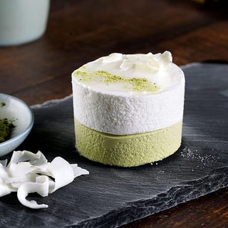 helado de te verde con coco