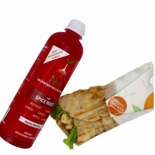 JUICE & CHICKEN WRAP Meal Combo